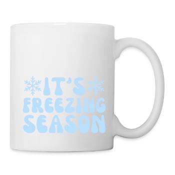 It's Freezing Season, Winter Season Lovers - Mug - white - Right
