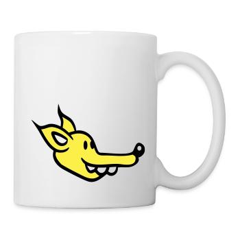 Visage de chien Petit chiot heureux Animal de compagnie - Mug blanc - blanc - Droite