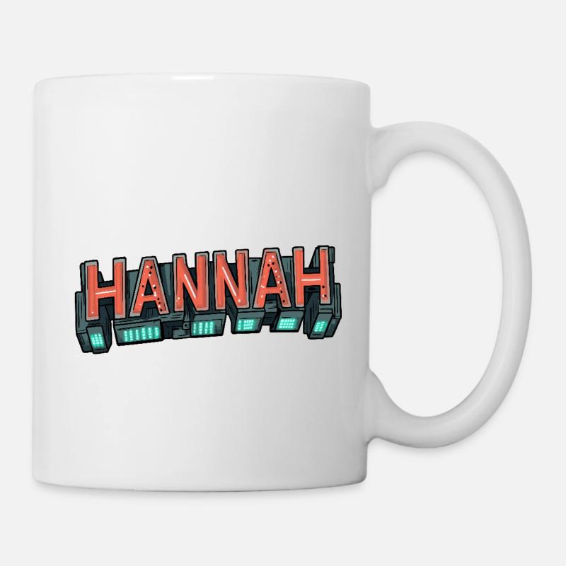 ::Hannah:: - Mug blanc - blanc