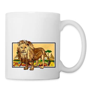 Lion - Mug blanc - blanc - Droite