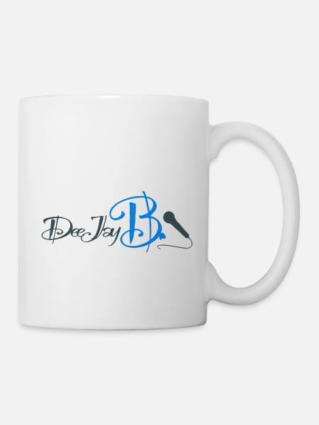deejay b logo - Tasse - Weiß
