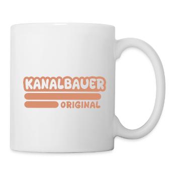 Constructeur d’égouts comme profession - Mug blanc - blanc - Droite
