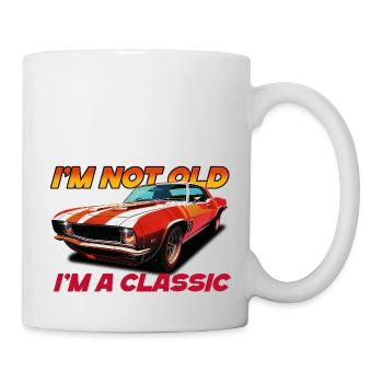 Ich bin nicht alt, ich bin ein Klassiker (Auto) - Tasse - Weiß - Rechts