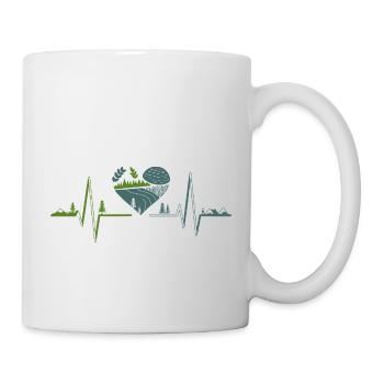 Natur - Herzschlag - Tasse - Weiß - Rechts