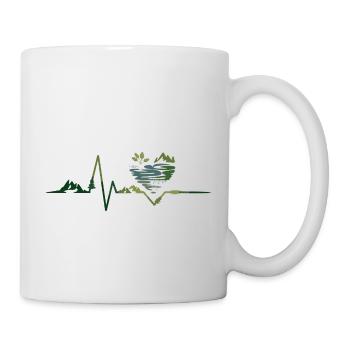 Natur - Herzschlag - Tasse - Weiß - Rechts
