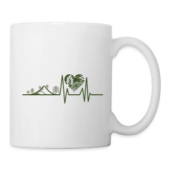 Natur - Herzschlag - Tasse - Weiß - Rechts