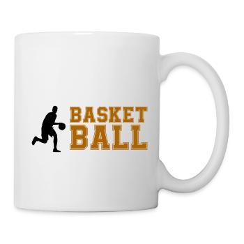 basketball - Tasse - Weiß - Rechts
