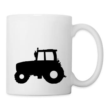 Tracteur Tracteur - Mug blanc - blanc - Droite