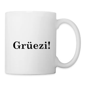 Grüezi - Schweiz - Switzerland - Swiss - Suisse - Mug - white - Right