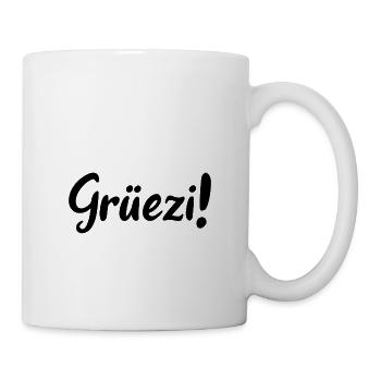 Grüezi - Schweiz - Switzerland - Swiss - Suisse - Mug - white - Right