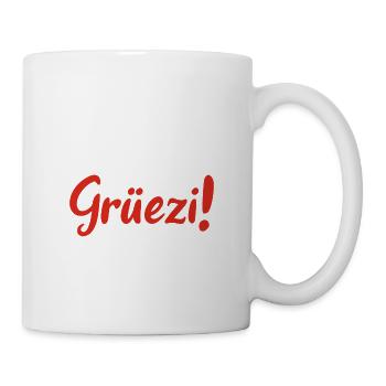 Grüezi - Schweiz - Switzerland - Swiss - Suisse - Mug - white - Right