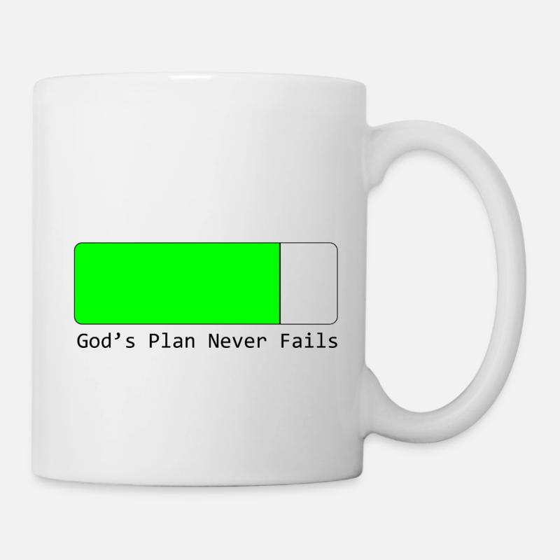 Les Plans de Dieu n' échouent jamais - Mug blanc - blanc