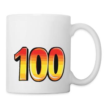 100 Number Colorful - Mug - white - Right