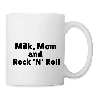 Milk, Mom and Rock 'N' Roll - Mug - white - Right