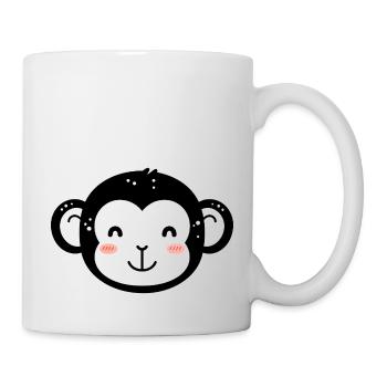 Gorilla - Tasse - Weiß - Rechts