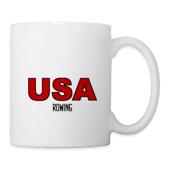 USA Rowing - Rudern - Ruderer - Ruderin - Amerika - Tasse - Weiß - Rechts