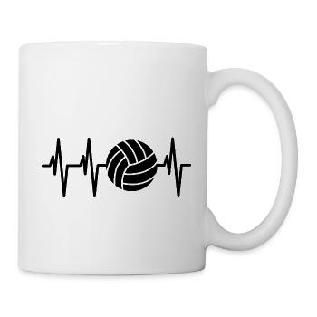 Volleyball Lebenslinie - Tasse - Weiß - Rechts