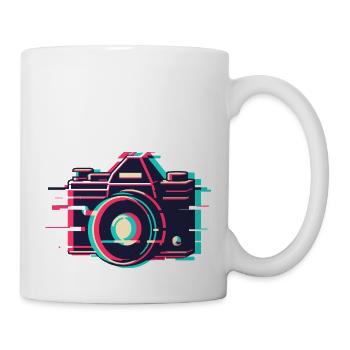 VHS Störung Kamera - Retro Digital Fotografie - Tasse - Weiß - Rechts