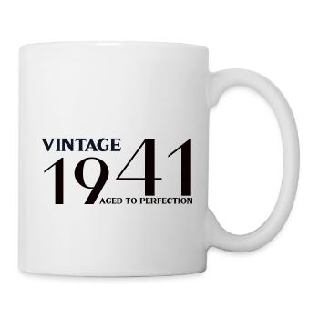 Vintage 1941 aged to perfection - Mug blanc - blanc - Droite