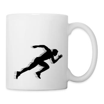 UN COUREUR - Mug blanc - blanc - Droite
