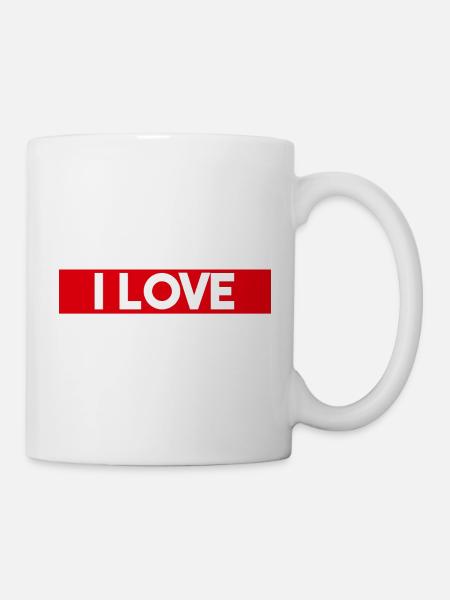 I Love Buffets - Tasse - Weiß