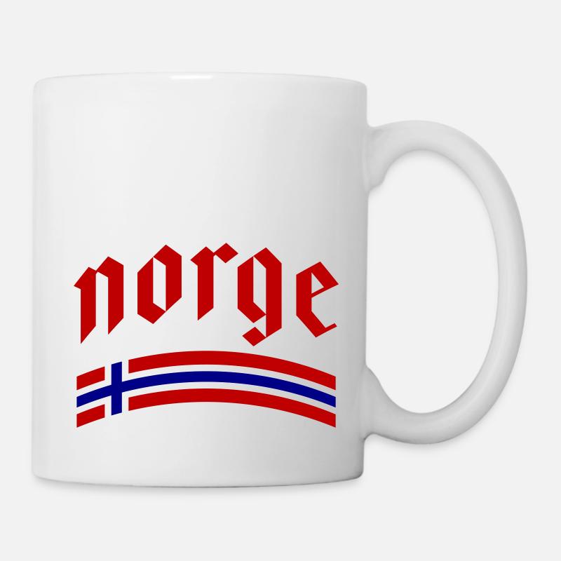Norvège Drapeau Norvège - Mug blanc - blanc