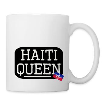 Haiti logo with funny flag - Mug - white - Right