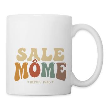 1945 cadeau anniversaire Homme sale gosse 80 an - Mug blanc - blanc - Droite