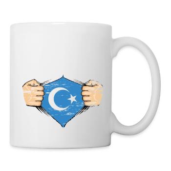 Uyghur flag design used - Mug - white - Right