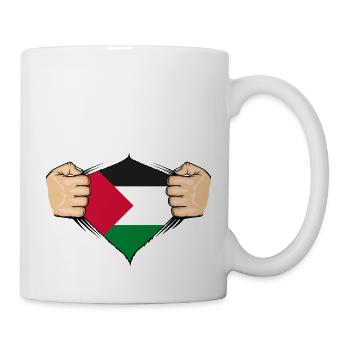 Palästina Flagge Design - Tasse - Weiß - Rechts