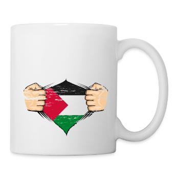 Palästina Flagge Design used - Tasse - Weiß - Rechts