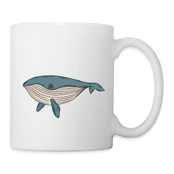 Wal - Tasse - Weiß - Rechts