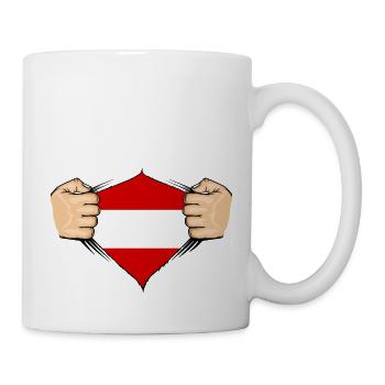Austria Flag Design - Mug - white - Right