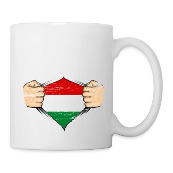 Hungary flag design used - Mug - white - Right