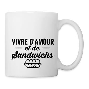 Sandwich-Humor - Tasse - Weiß - Rechts