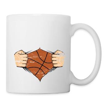 Basketball Design utilisé - Mug blanc - blanc - Droite