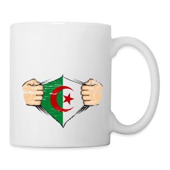 Algeria flag design used - Mug - white - Right
