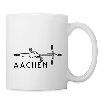 Fahrrad Aachen - Tasse - Weiß - Rechts