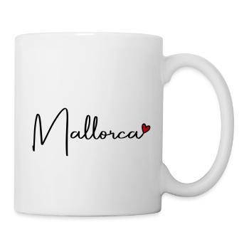 Mallorca Herz - Tasse - Weiß - Rechts