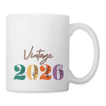 Vintage 2026 florale - Mug blanc - blanc - Droite