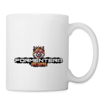 Formentera 2025 Party Fuchs - Tasse - Weiß - Rechts