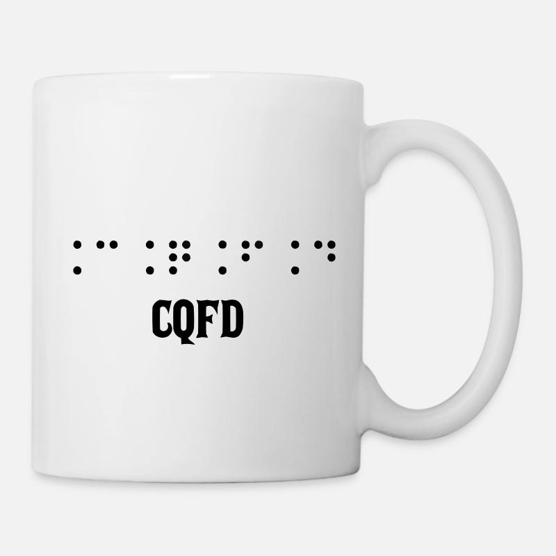 CQFD Ce qu'il fallait dire - Mug blanc - blanc