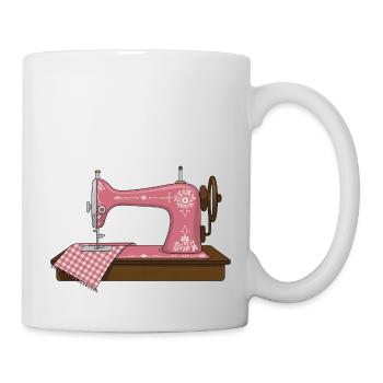 Machine sewing and embroidery - Mug - white - Right