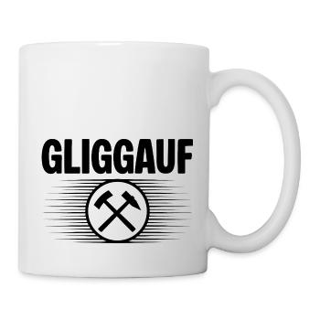 Glueck auf Mundart - Tasse - Weiß - Rechts