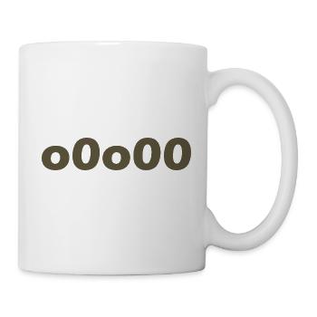 Abstraktes T-Shirt mit Naturmuster - Tasse - Weiß - Rechts