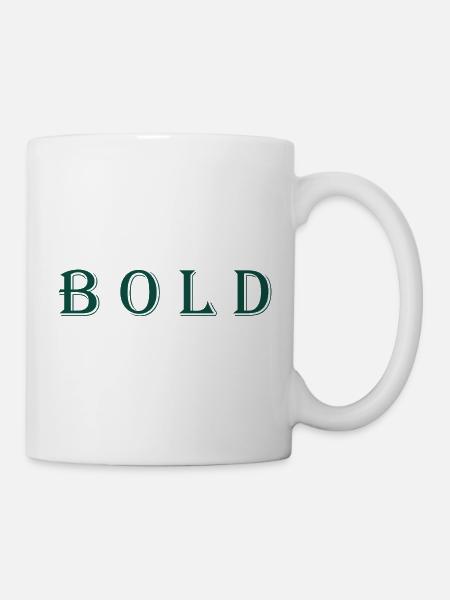 Würdevolles abstraktes Kunstdesign - Tasse - Weiß