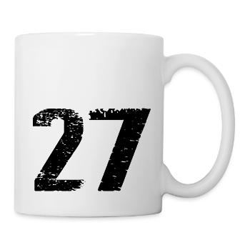 27 Number Jersey - Mug - white - Right