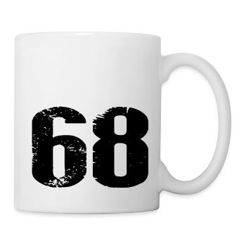 Maillot à 68 numéros - Mug blanc - blanc - Droite