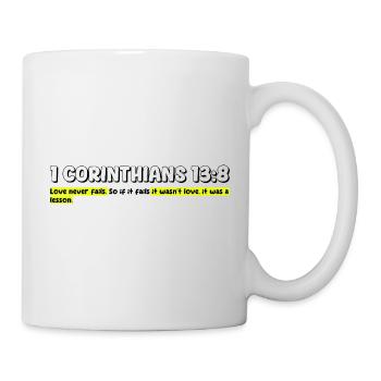 Inspirational Love and Christian Quote Design - Mug - white - Right