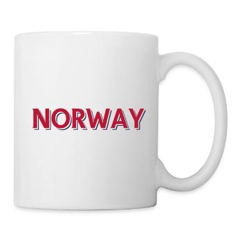 Fjordlandschaft mit norwegischem Motiv - Tasse - Weiß - Rechts